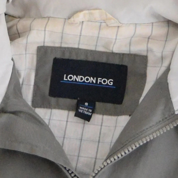 Vintage London Fog Olive  Green Zip Up Windbreaker Jacket S - Picture 11 of 13